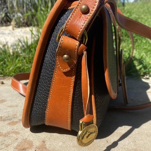 Dooney & Bourke Black and Brown Crossbody Bag with Classic Design - Picture 6 of 8